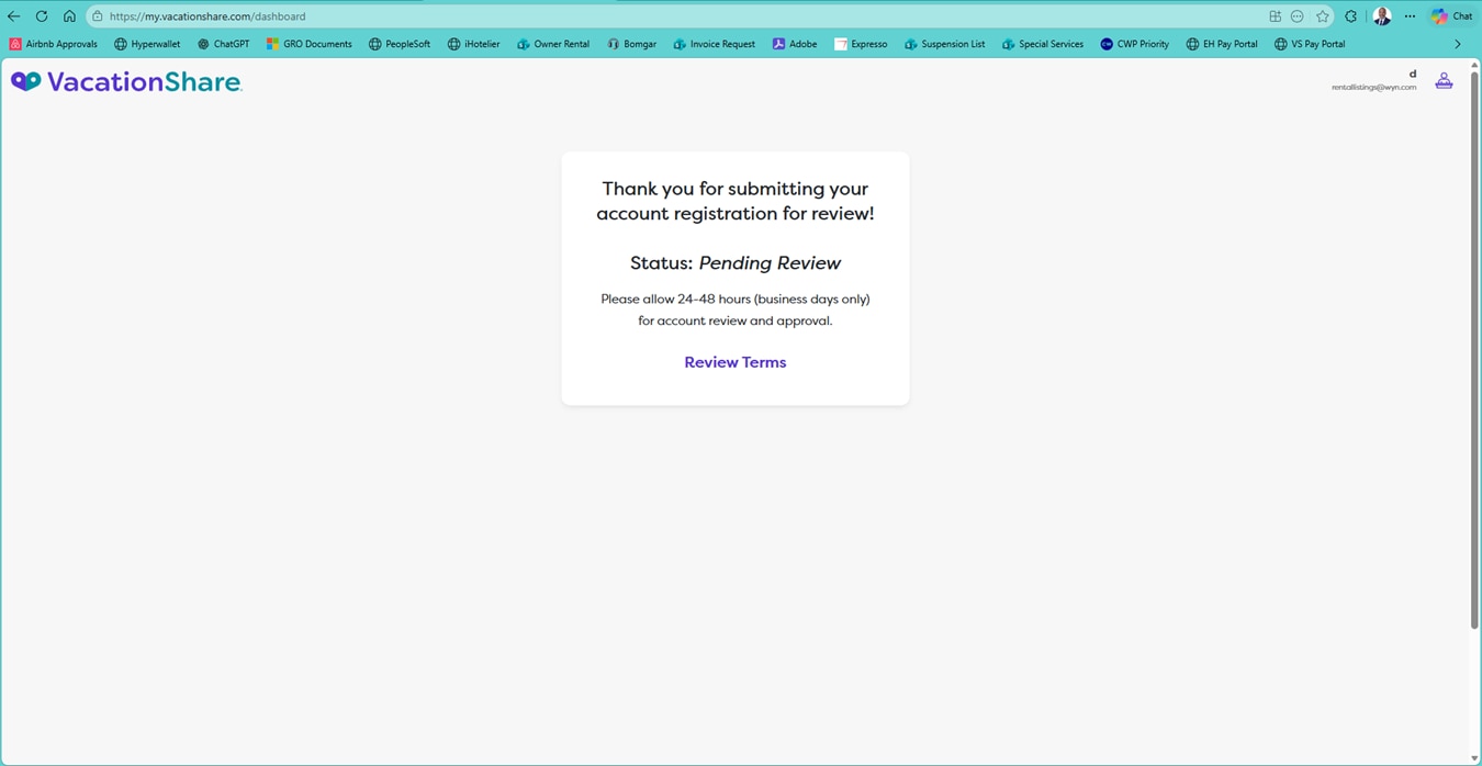 profile verification message