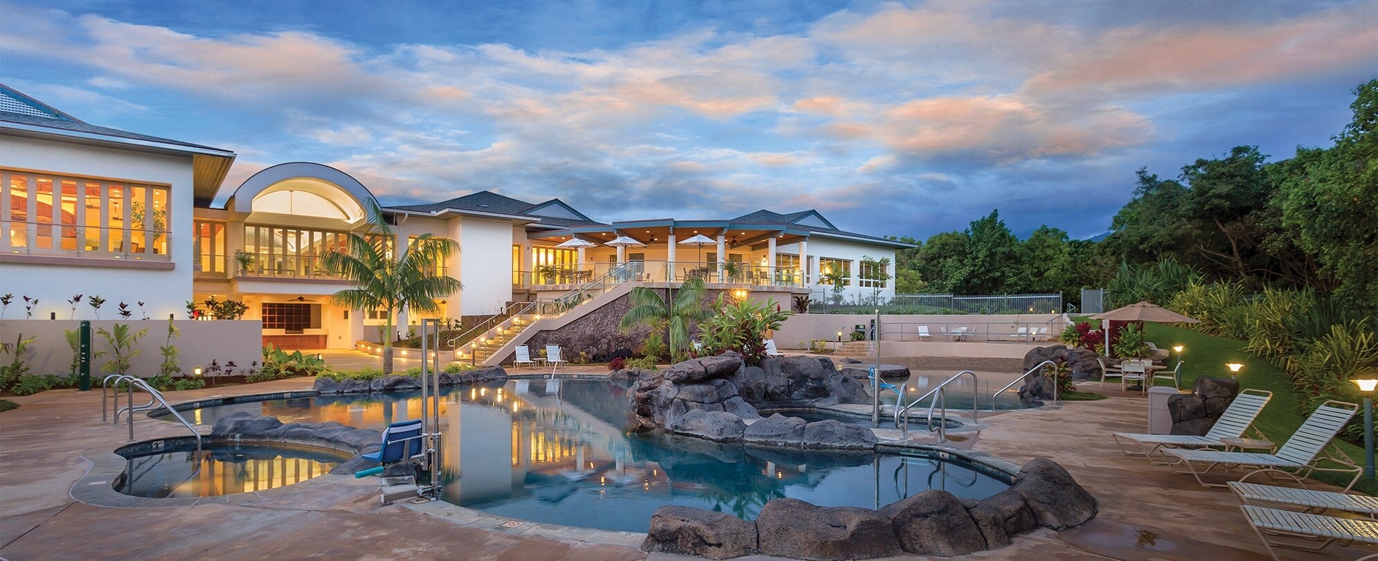 A resort pool at Club Wyndham Bali Hai Villas in Kauai, Hawaii.